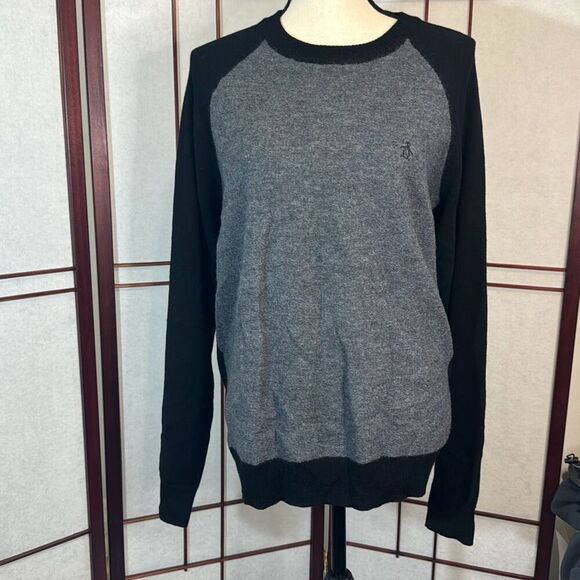 Original Penguin by Mundingwear black and grey sweater large - Picture 1 of 5